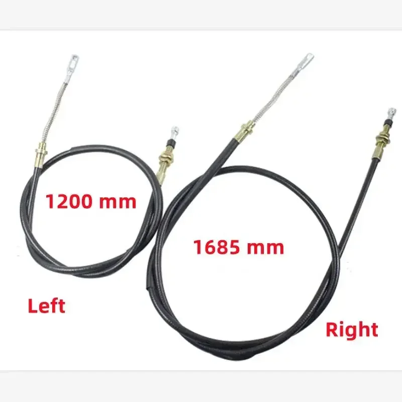 2Pcs/Set Hand Parking Brake Cable Stay Wire Left 1.20m Right 1.685m For Tailift Forklift 92512128 92512129 FD20-35