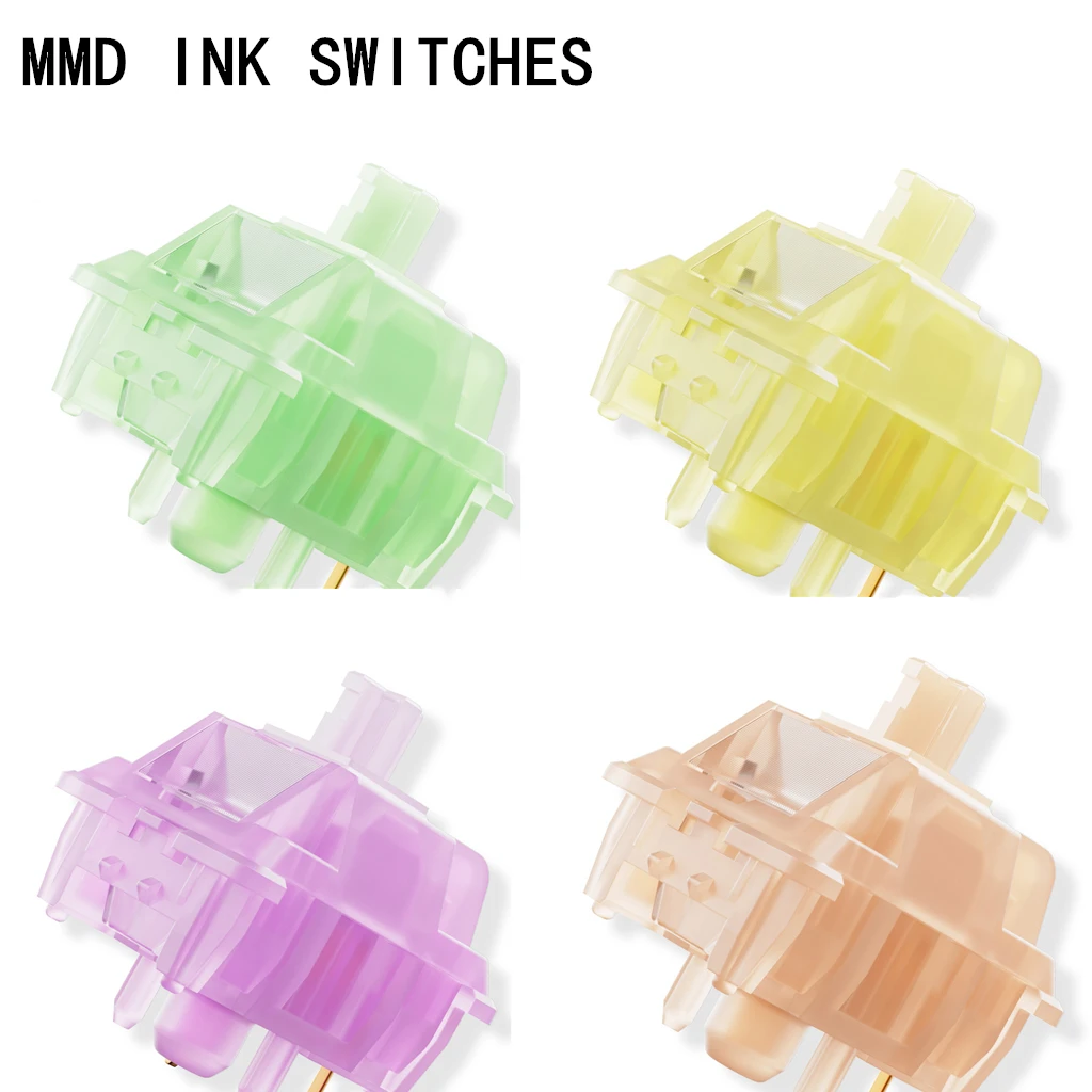 MMD Linear&Tactile Switch INK Series Mechanical Keyboard Switch Purple/Orange/Green/Yellow 5pin Switch Customization HIFI