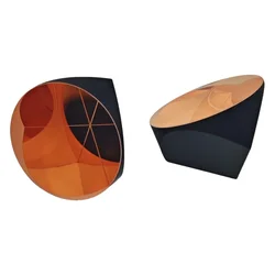Wholesale 10Pcs Sliver & Copper Coated D25.4mm 8 Arc Secs Return Beam Trihedral Retroreflector, 1inch Corner Cube Prism