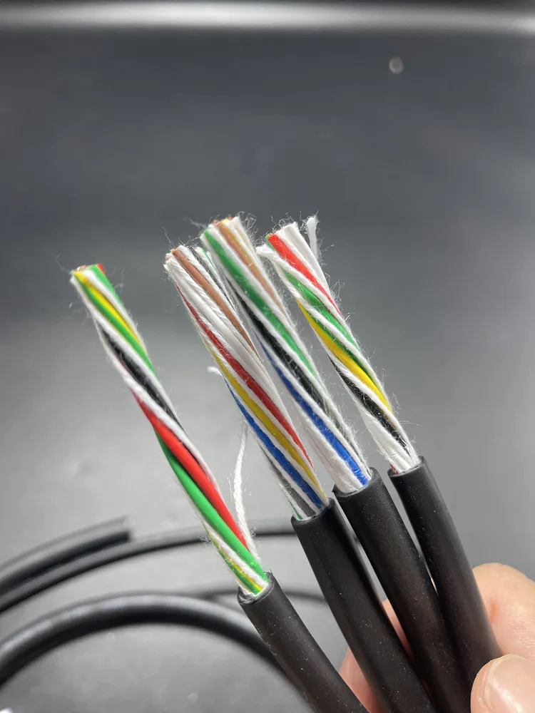PUR oil resistance, bending resistance and UV resistance tow chain cable 26-15awg 2-30 core high and low temperature copper core