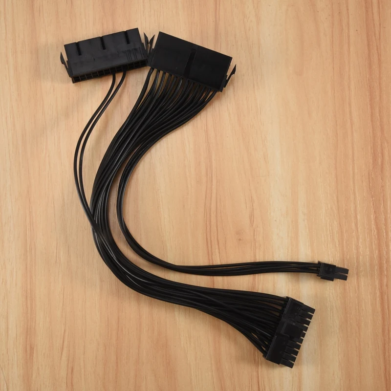 Dual Start Power Cord Dual Power Start Cord 30Cm Motherboard 24Pin Synchronous Power Cord 18AWG