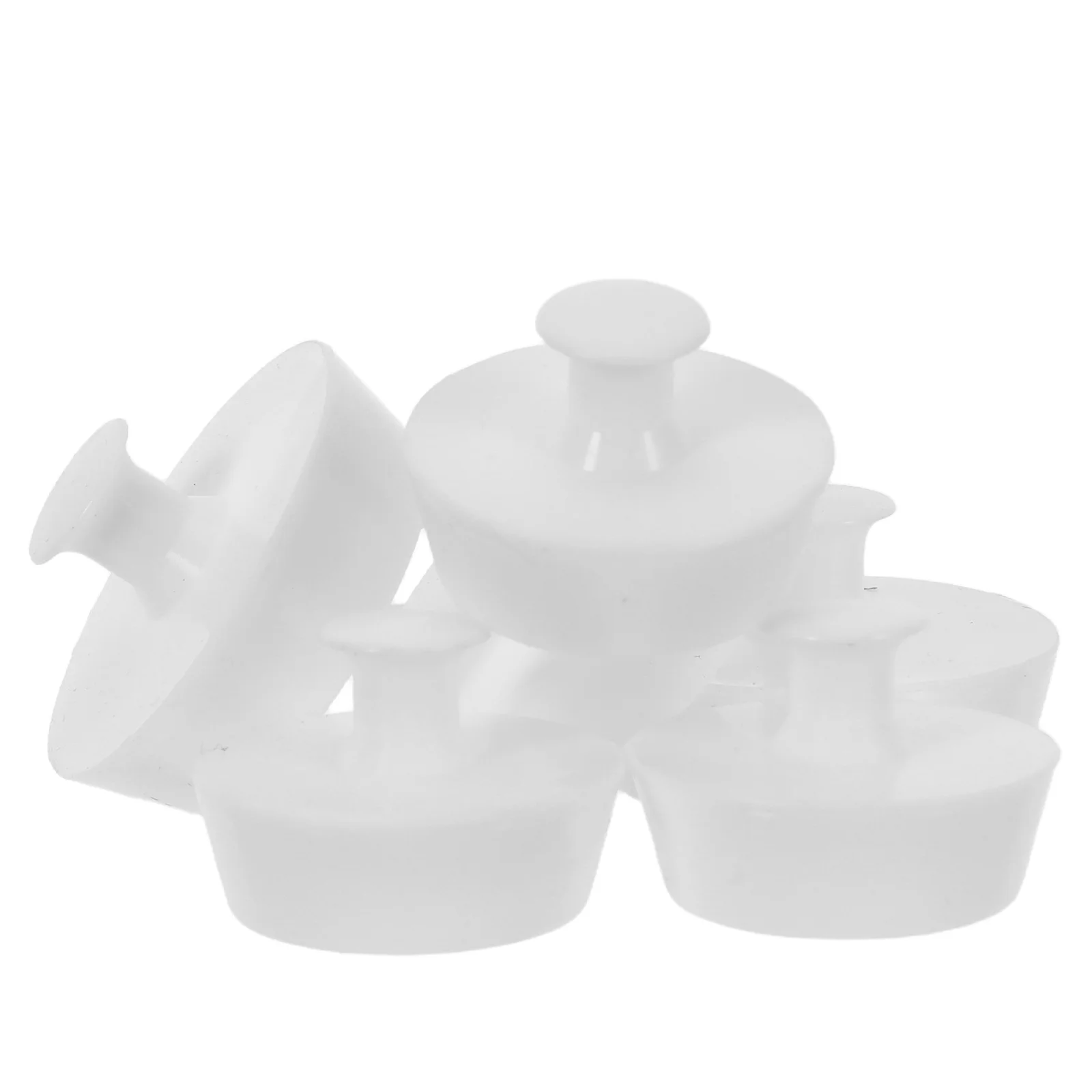 

6pcs Bath Tub Plug Set Silicone Drain Stopper For Bathtub Washbasin Leakproof Small Opening Seal Bathroom Kitchen Use