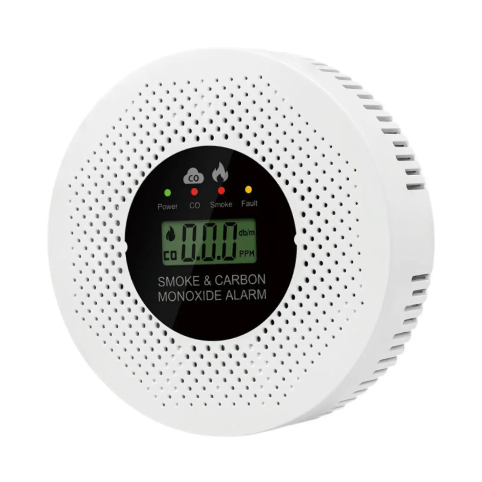 White Carbon Monoxide Detector Advanced Gas Leak Detection for Apartment Kitchen RV Secure Living Environment Monitor