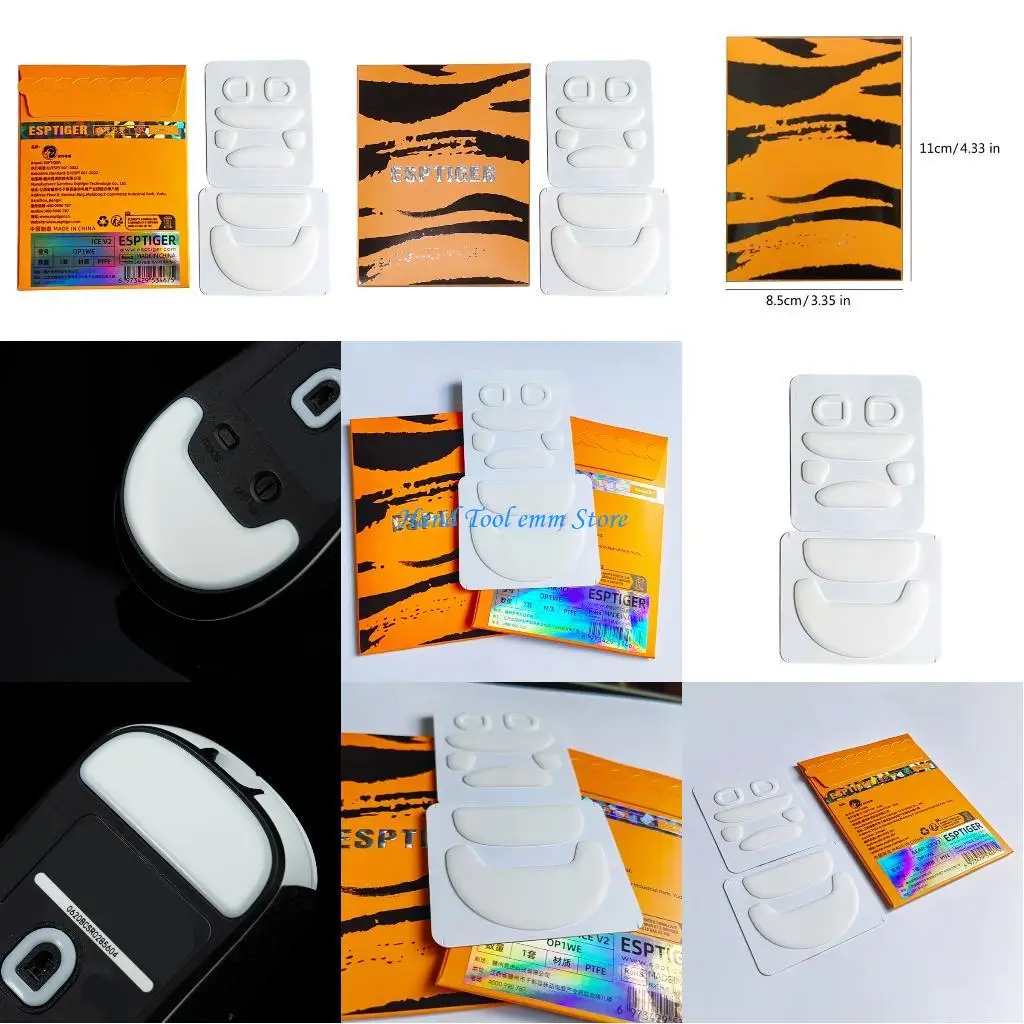 

H37F Esports ICE Mouse Feet Skates PTFE Mouse Foot Sticker Smooth Gliding For ENDGAME GEAR OP1WE Mouse Pad