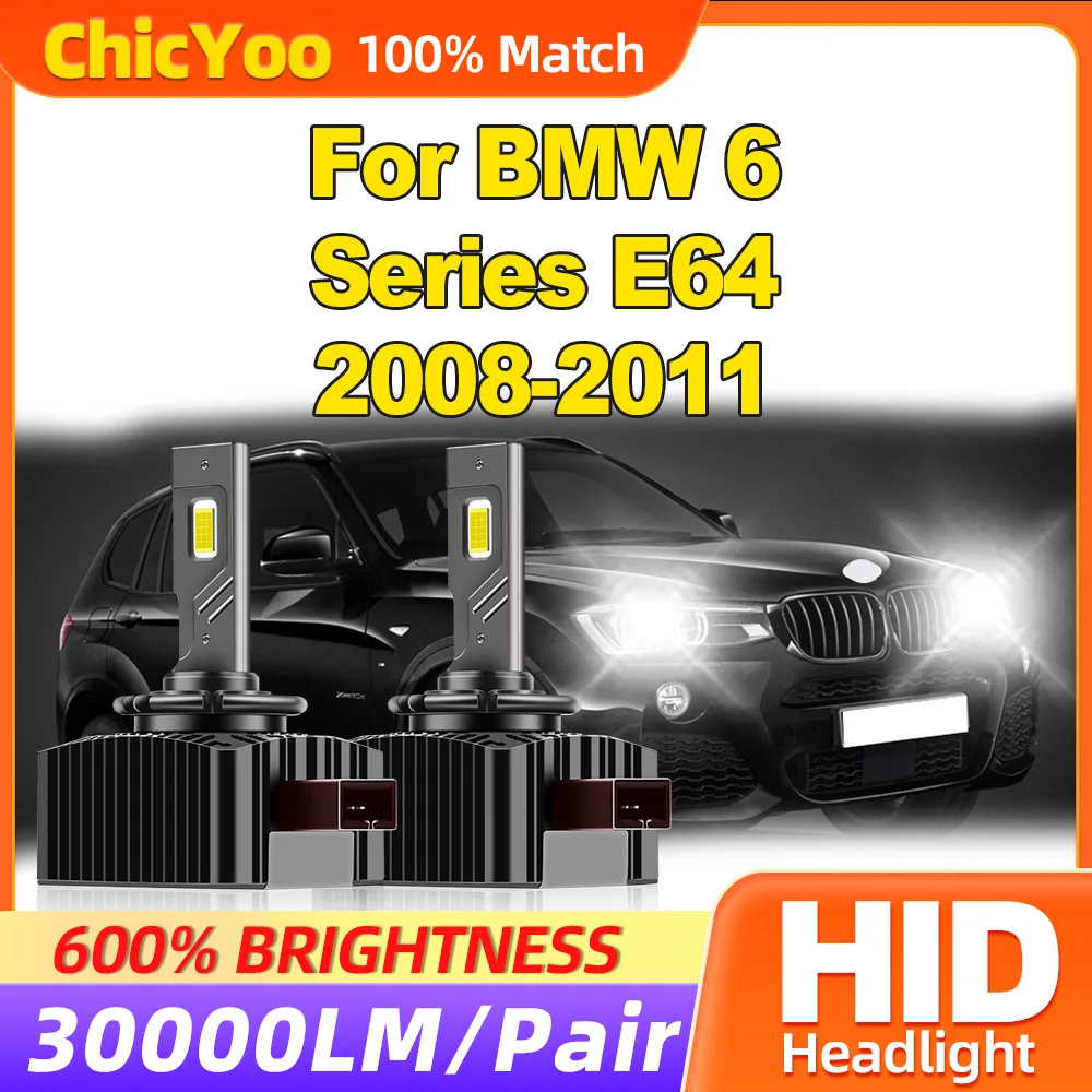 

30000LM Auto Lamps 120W HID Xenon Headlight Bulbs 12V 6000K Whtie HID Xenon Lights For BMW 6 Series E64 2008 2009 2010 2011