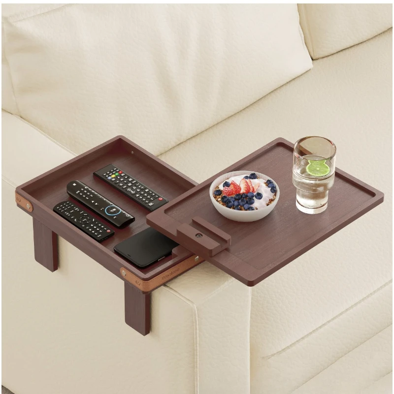 

SM household simple bamboo and wood sofa armrest tray sofa side tray breakfast table