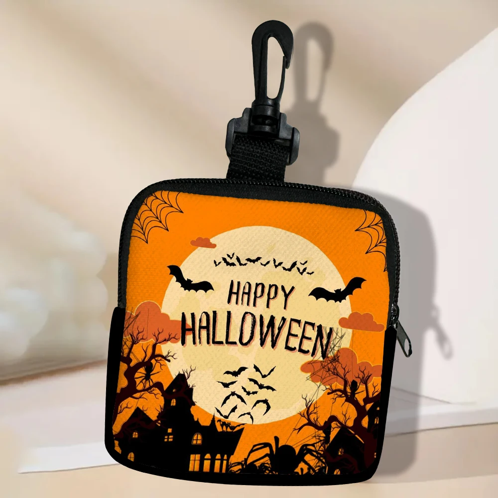 

All Saints' Day Coin Purse Women's Lipstick Key Storage Bag Wallet Bluetooth Earphone Bag Money Pouch Zipper Change Bag 7.22