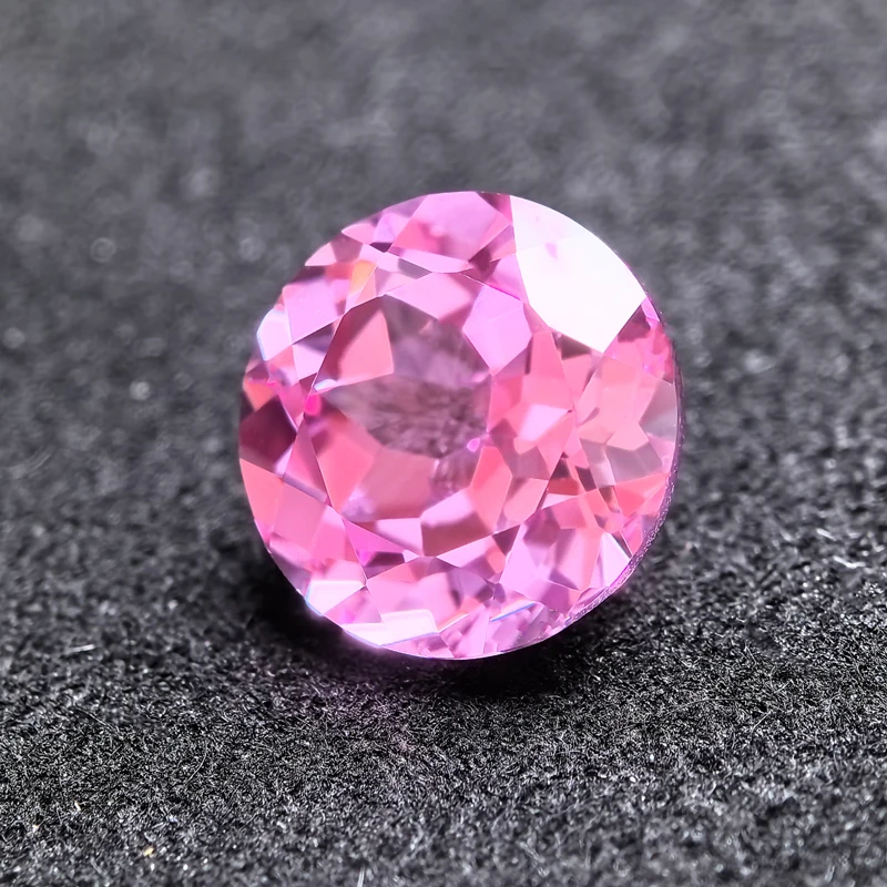 Top Lab Grown Sapphire Circular Pink Blue VVS1 Charms Beads Diy for Advanced Jewelry Making Materials Selectable AGL Certificate