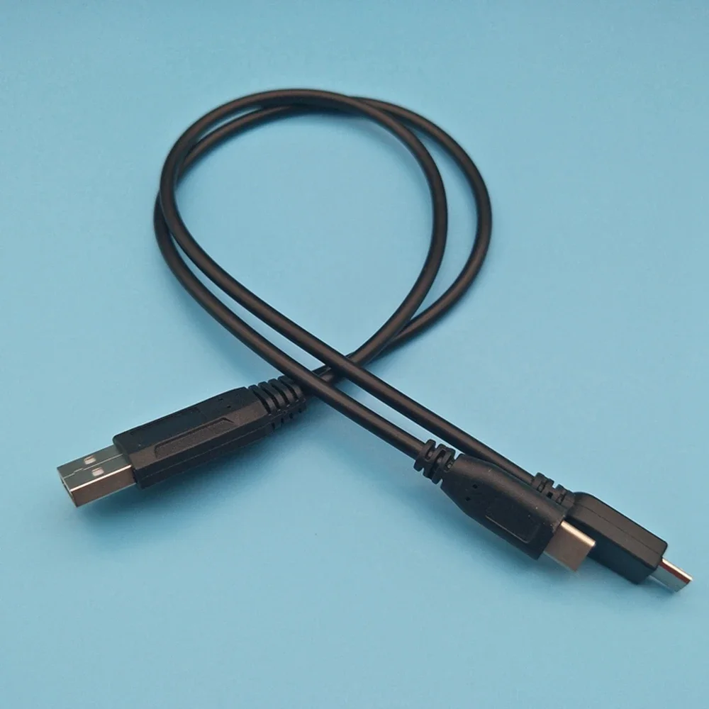 USB2.0  cable distributor 2-in-1 to C-type mobile phone charging micro cable, short 0.25-meter portable charger cable