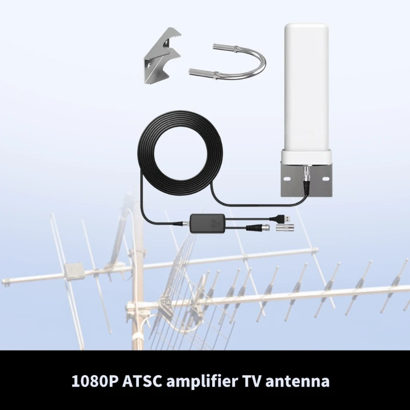 4K Antennas Indoor Outdoor Digital 39DB High Gains Boosters Frees Channel