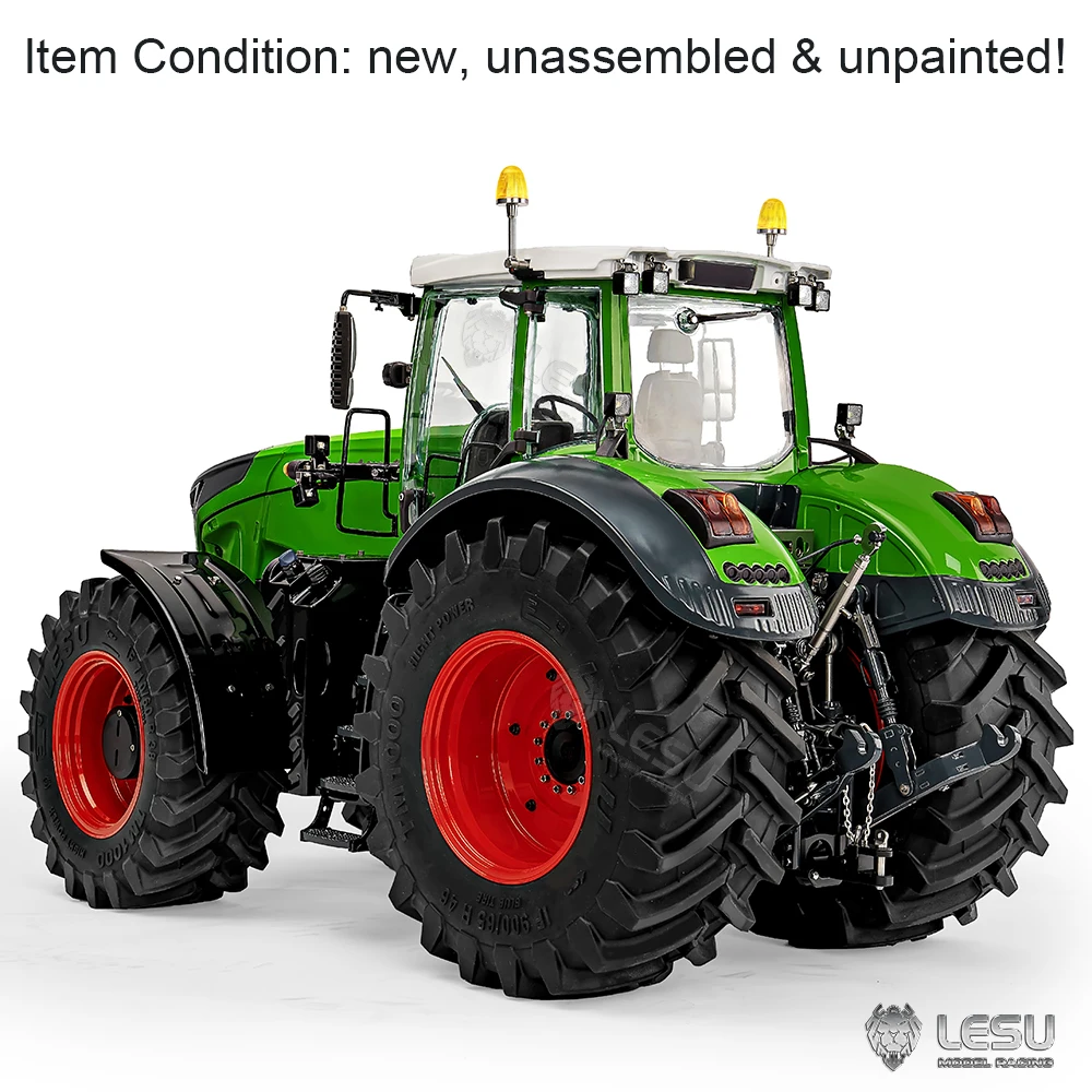 Pre Sale New 1/14 Scale LESU 1050 4X4 RC Hydraulic Profession Class Tractor KIT Metal Chassis RC Car Vehicle Toy Model