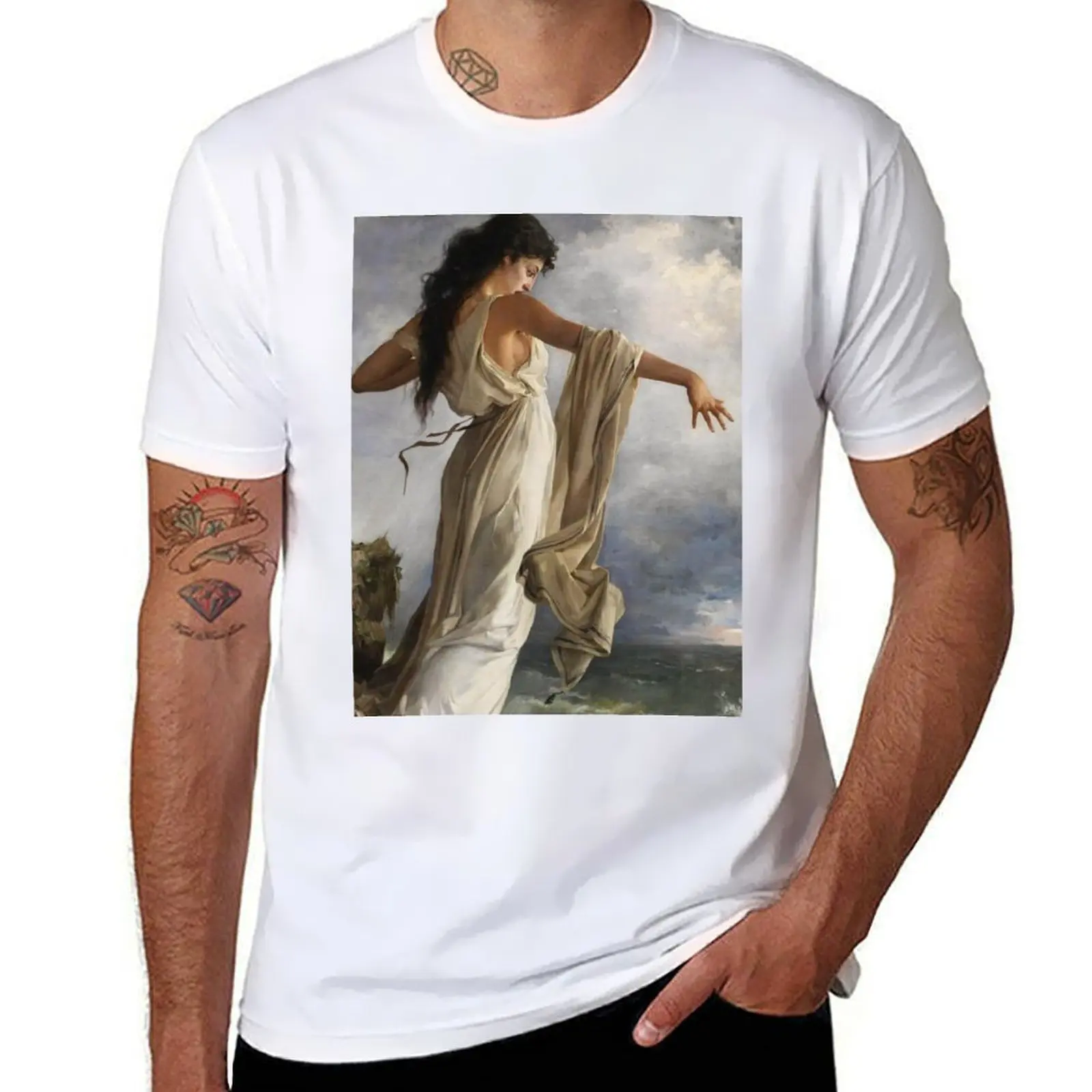 

Selva Carbonell Design Sappho of Death Miguel by T-Shirt Summer Fashion Casual Tee Shirt