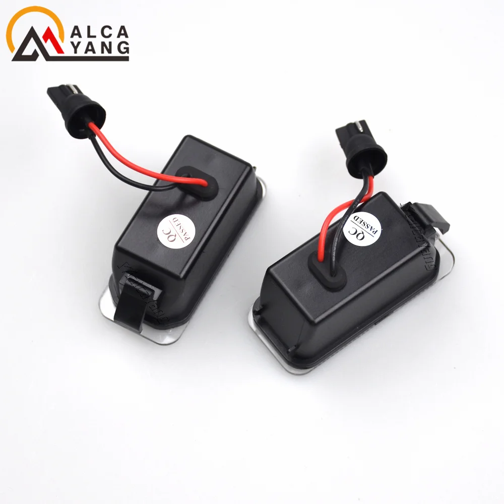 2Pcs LED Number License Plate Lights Lamps for Ford KUGA S MAX MONDEO MK4 MK5 MK2 FIESTA 2008-2019 FOCUS car styling