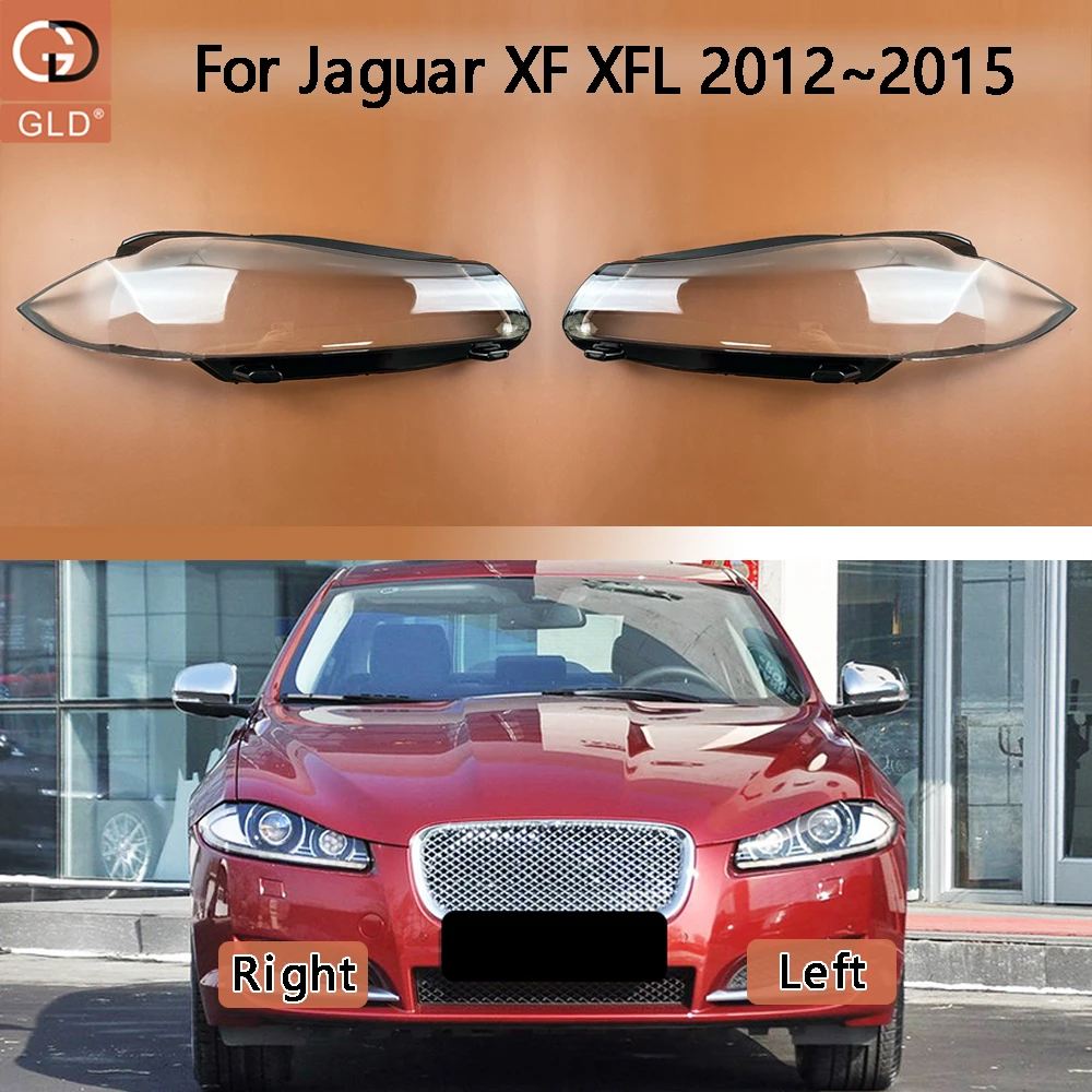 

Car Front Headlight Lens Cover Auto Headlamps Lampcover Transparent Lampshades Lamp Shell For Jaguar XF XFL 2012 2013 2014 2015