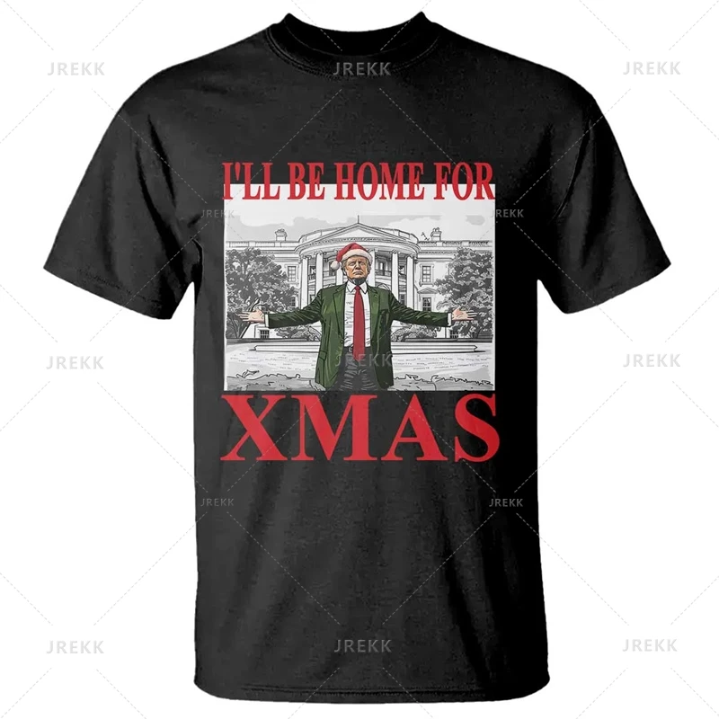 Santa Donald Trump Graphic T Shirt For Men Make Christmas Great Again Funny T-Shirt 3d Printed Unisex Short Sleeve Tees Tops