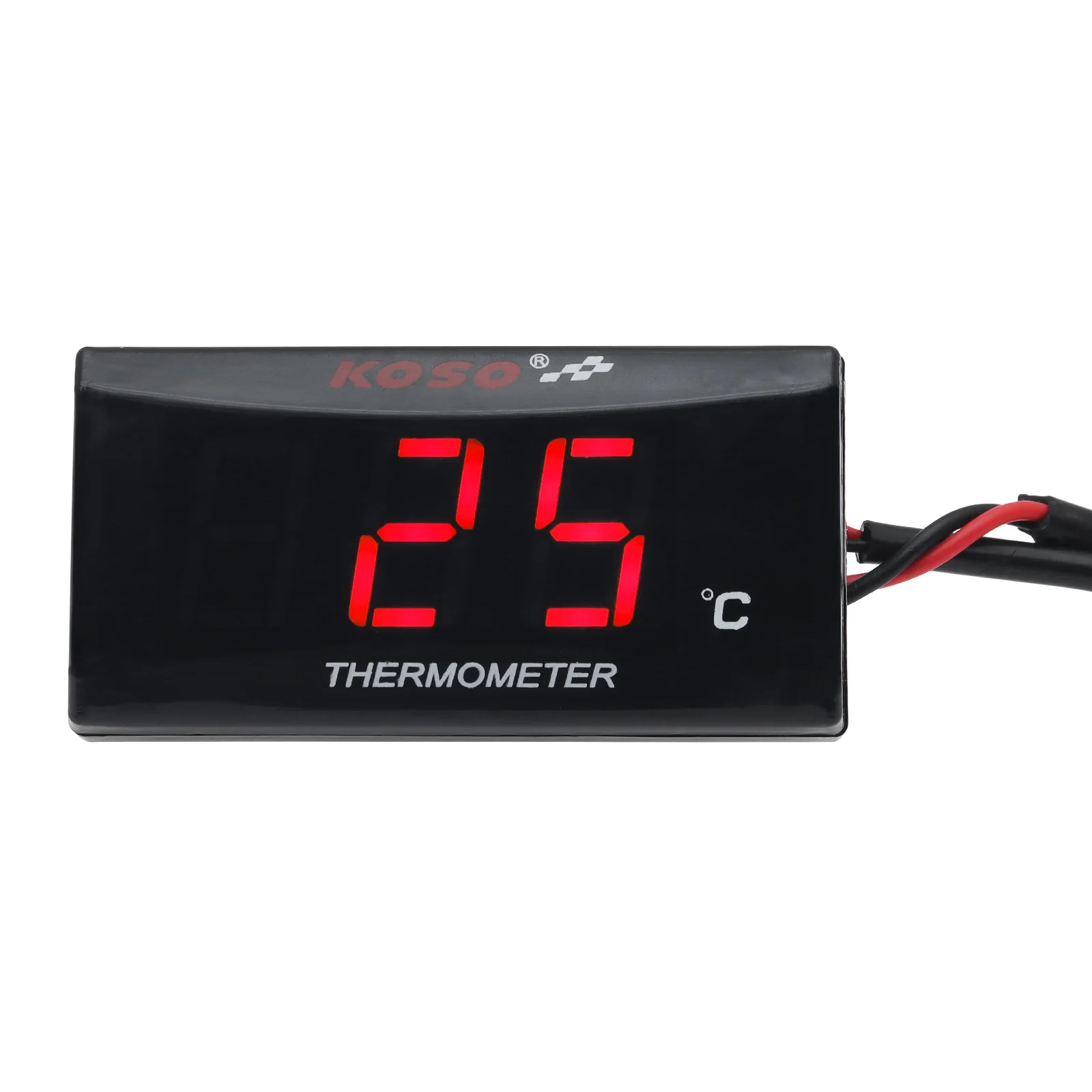 Temperature Meter Motorcycle Water thermometerGauge for KOSO 0~120°C Monitor Red Blue Indicator With Sensors Adapter 16 18 22mm image 5