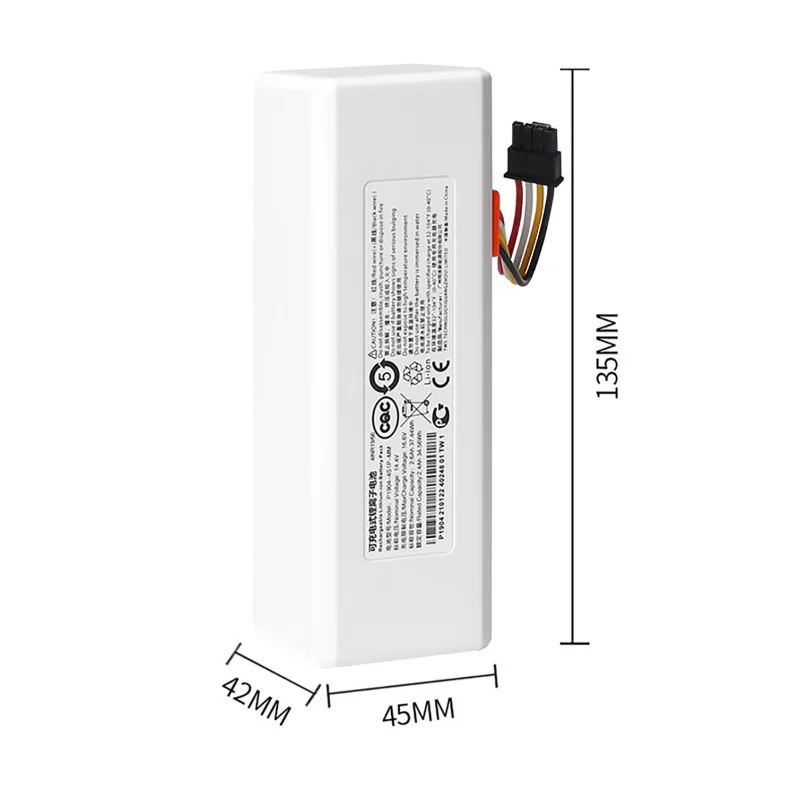 Bateria Li-Ion Recarregável para Xiaomi Mijia, Robot Vacuum Cleaner Bateria com Capacidade de Alimentação, 1C, STYTJ01ZHM