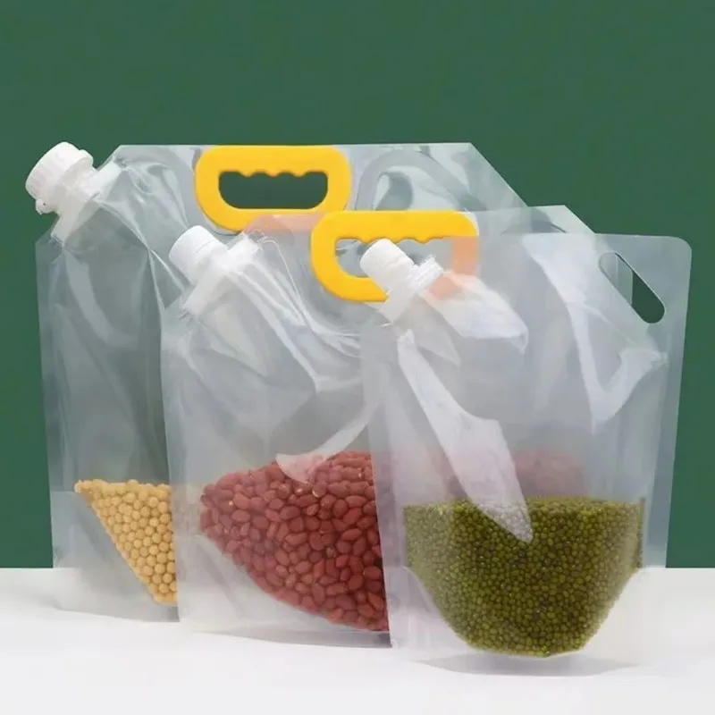 Grains Sealed Bag Cereal Containers Moisture-Proof And Insect-Proof Transparent Food Grade Storage Bag Kitchen Organizer