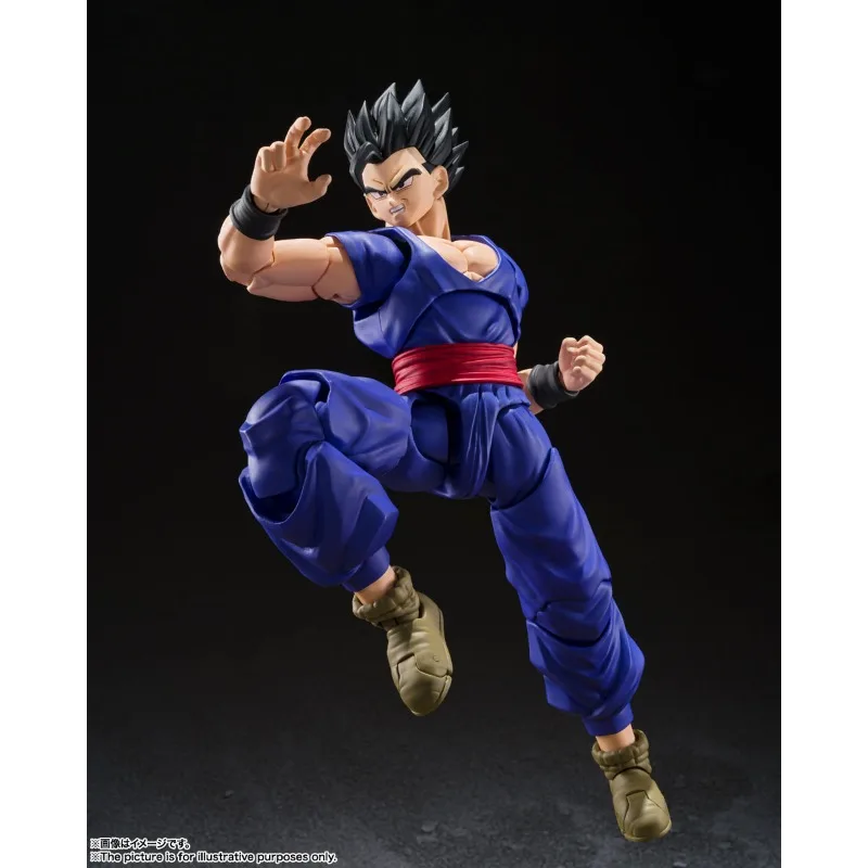 Japanische Bandai Shf Adulthood Son Gohan Dragon Ball Super Hero Theater Edition Bewegliche Anime Figur Modell Desktop Ornamente Puppe