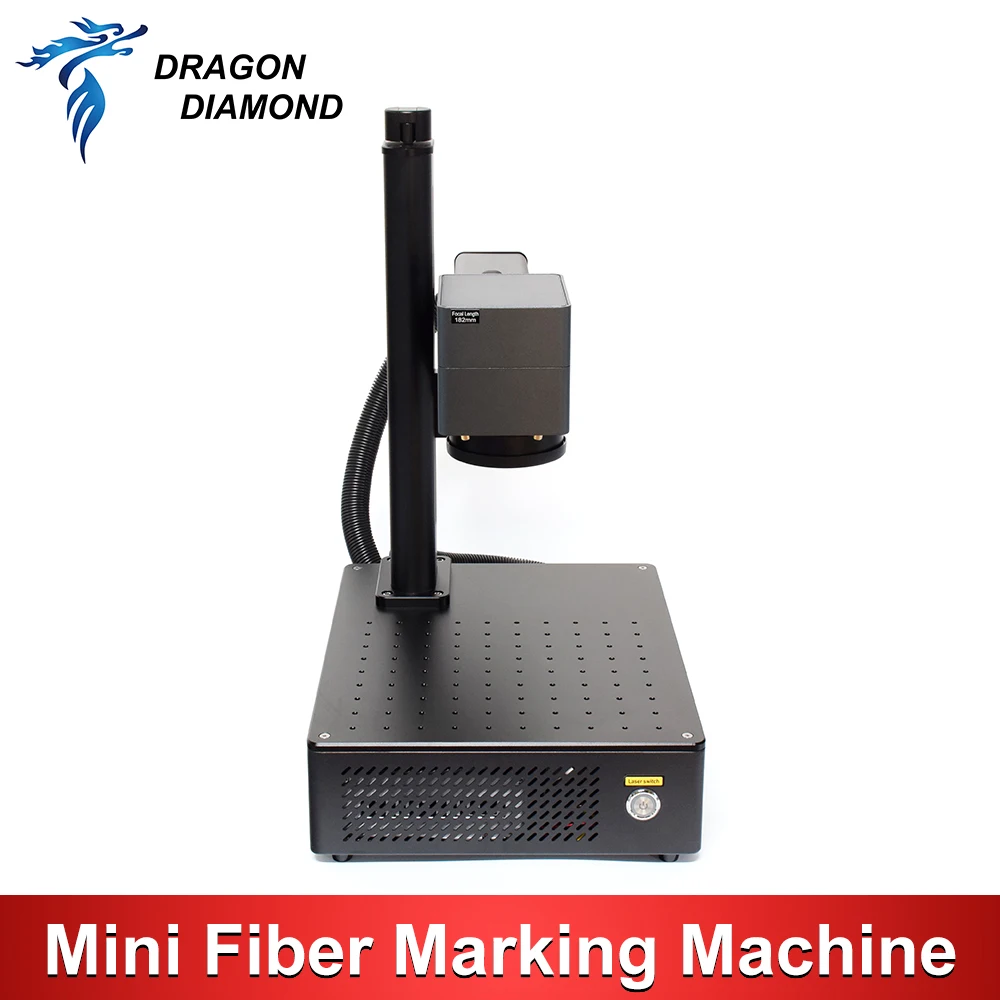 20W/30W Mini Fiber Laser Marking Machine Double Red Light Galvanometer 110*110mm Scan lens MAX Laser Source