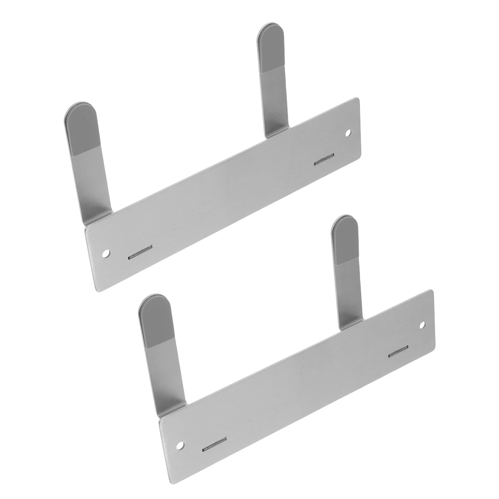 

2Pcs Kitchen Wall Organizer Rack Stainless Steel Mountable Lid and Board Holder for Clutter Free Cooking Area Storage