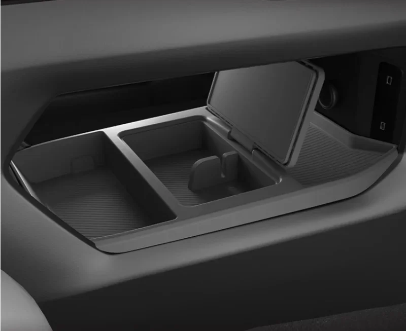 Car Central Control Storage Box Fit for Jetour Traveller T2 2023-2025 Upgrade Silicone Lower Storage Box Interior Accessories