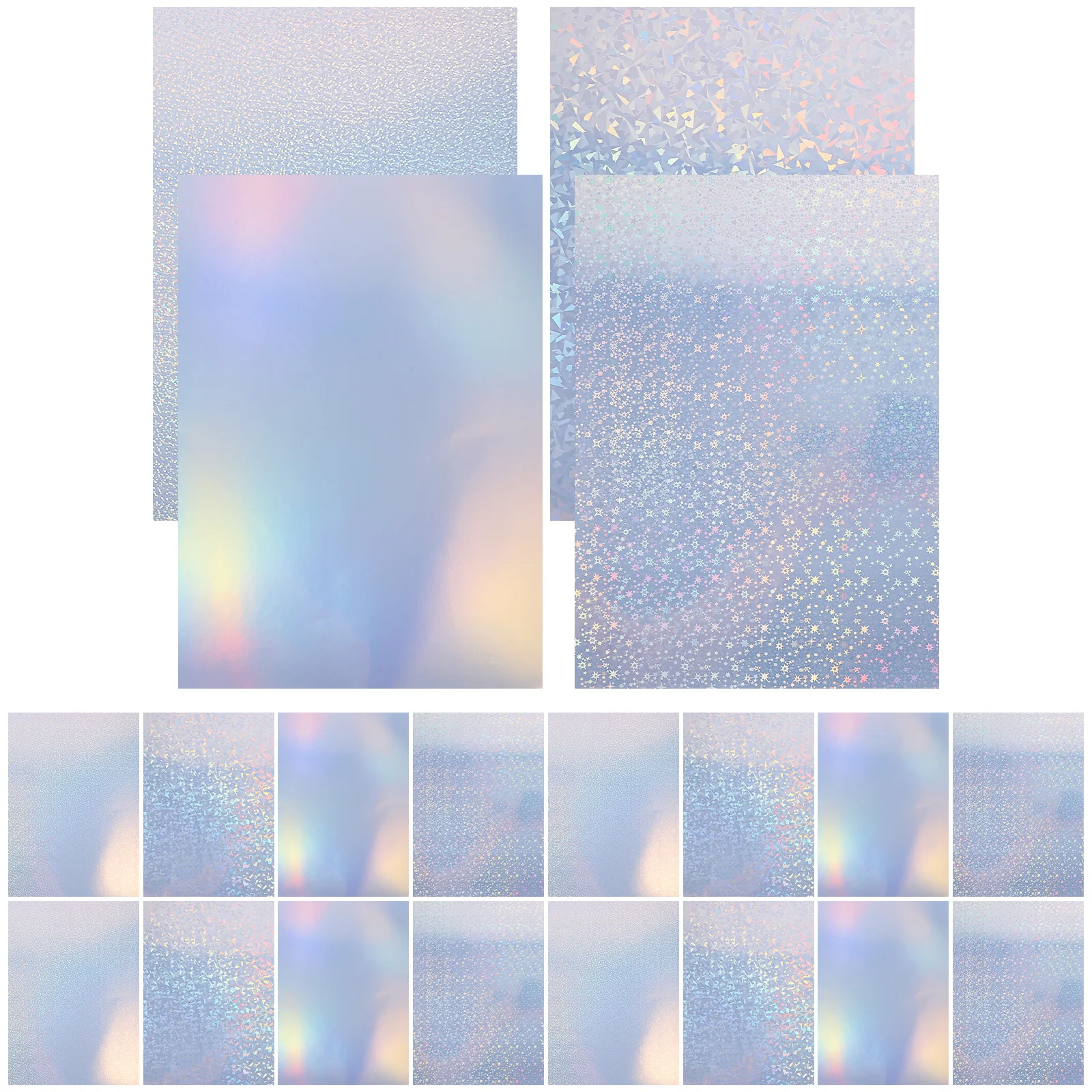 20 Sheets Waterproof Sticky Label Paper Printable Large Mailing Labels Blank Printable Sticker Labels for Printer