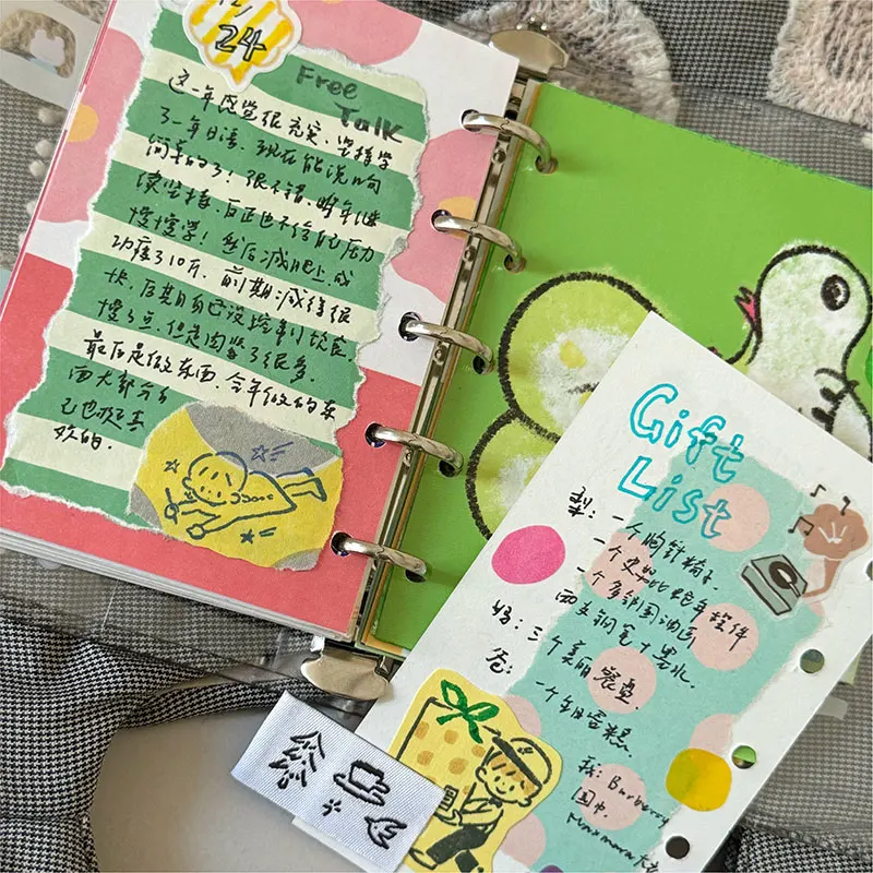 [Color M5/a7 Inner Page Memo Notes] A8 Material Paper Double-sided Printing Literature