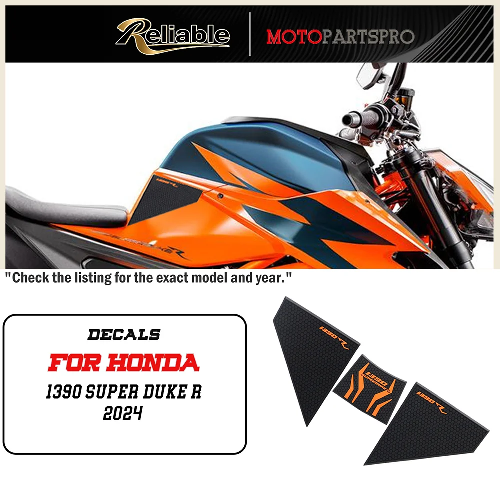 

1390 Super Duke R 2024- Tank Pad NEW Motorcycle accessories Fuel Tank Pad For 1390 Super Duke R Non-slip Side Fuel Tank Pad