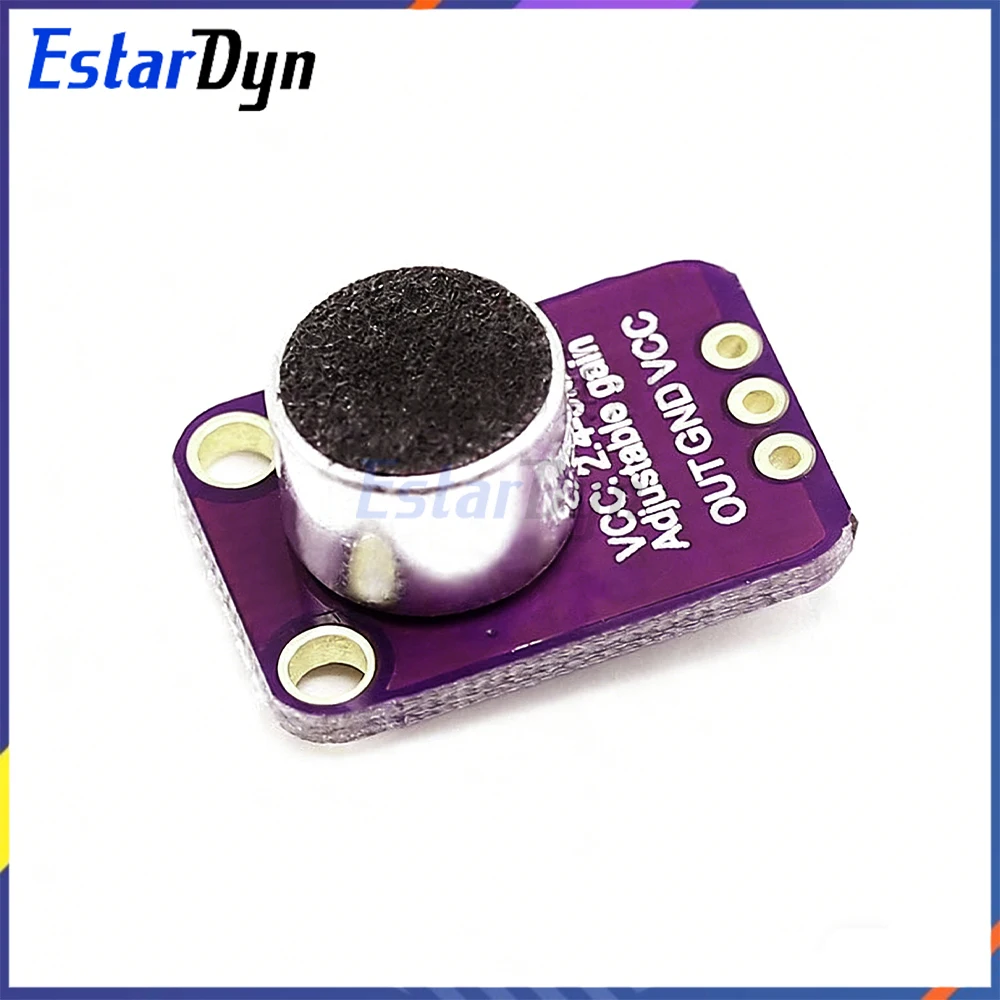 GY-MAX4466 Sound Sensor Module, Microphone Head with Pre-Amplifier