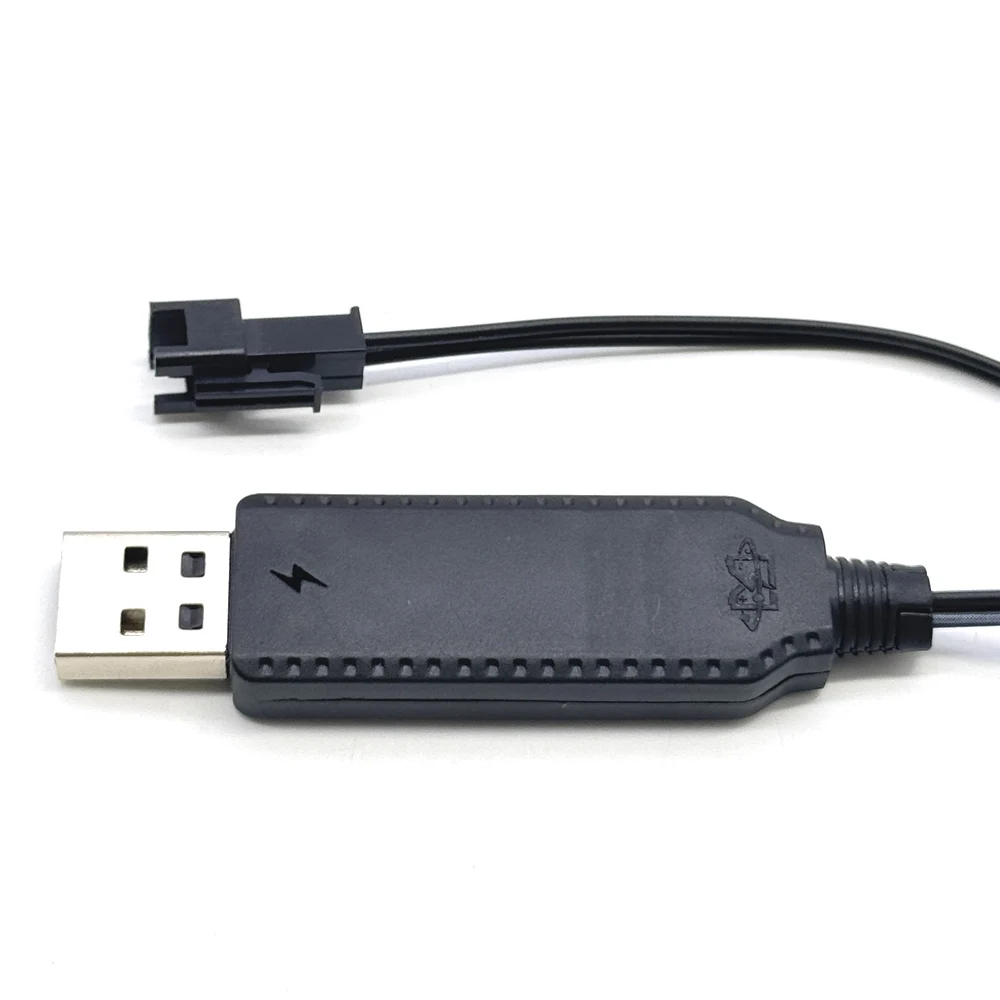LED Charger USB Cable For 3.7V Lithium Battery Charger SM-2P Forward RC Car Aircraft Parts RC Quadcopter Toy Aircraft Connector