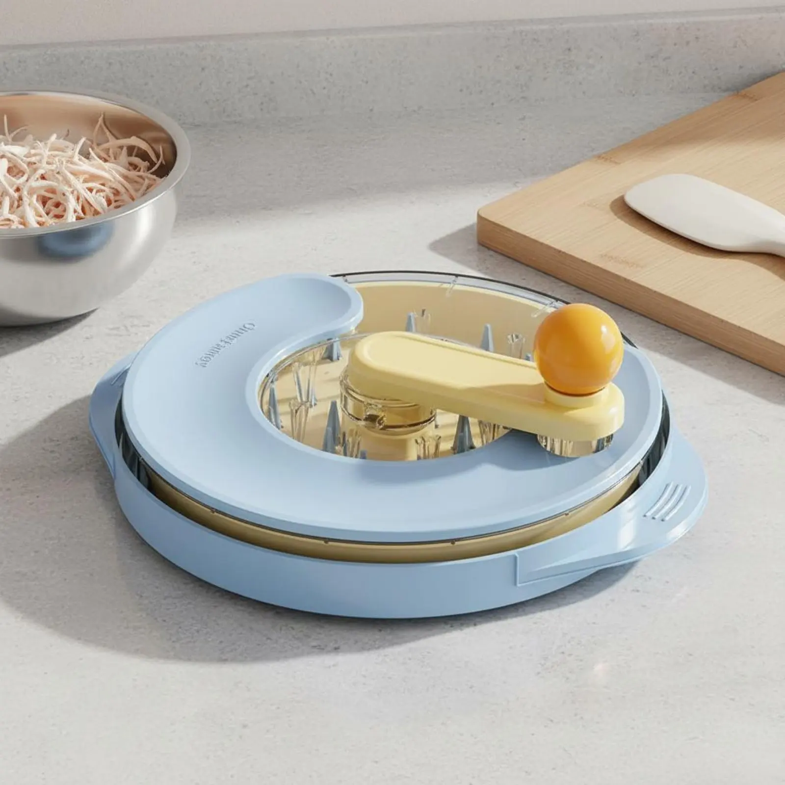 Desfiador de Frango Fácil de Usar, Tigela Manual para Desfiar Carne, Dispositivo de Desfiar Carne, Lavável na Máquina de Lavar Louça