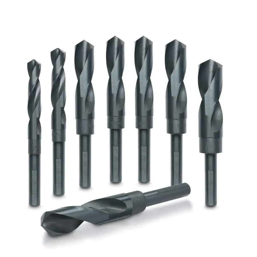 

10005 HSS Silver and Deming Industrial Drill Bit Set 8 Pieces, 1 2 1