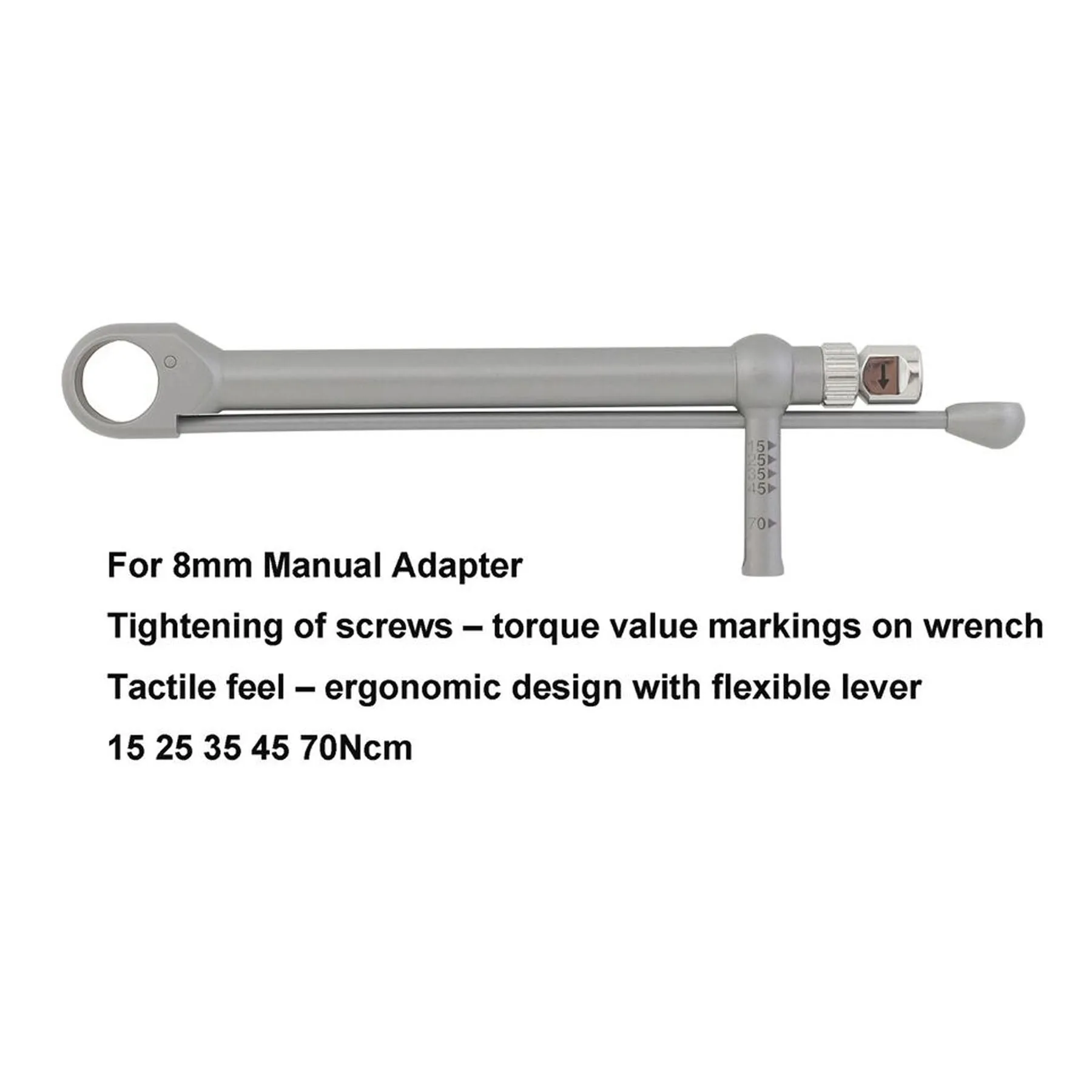 Dental Implant Torque Wrench Manual Adapter Ratchet Tools Nobel Biocare φ7mm 8mm