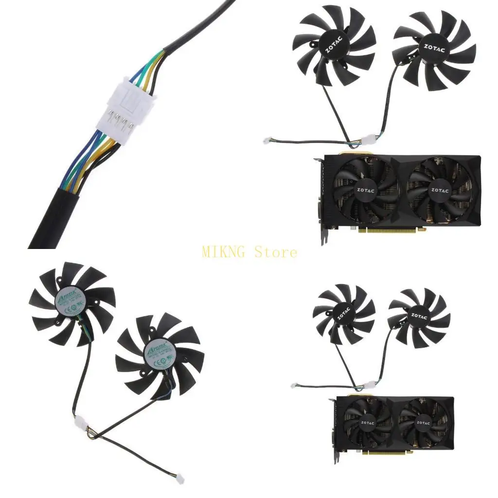 VGA Fan for Zotac RTX2060 2060 SUPER Destroyer Graphics Card Cooling 4Pin 12V best sale
