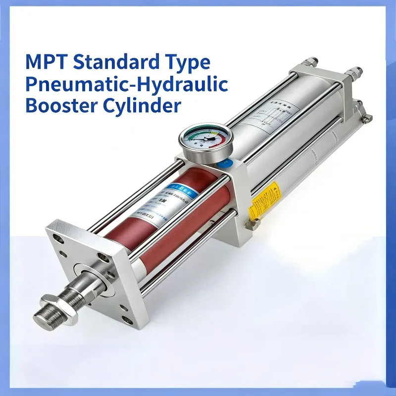 MPT 1T To 10T Bore Size 63-100mm Pressure Double Action Standard Pneumatic Hydraulic Gas-Liquid Pressurized Booster Cylinder