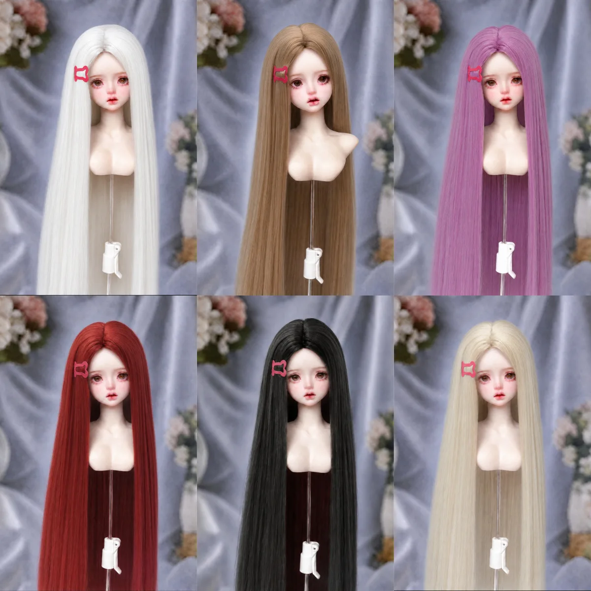 （customization 30day） 1/3 1/4 1/6 Doll's Wig for 60/45/30cm Bjd Doll  Hair Toys Ancient Style wig Doll Accessories No Doll