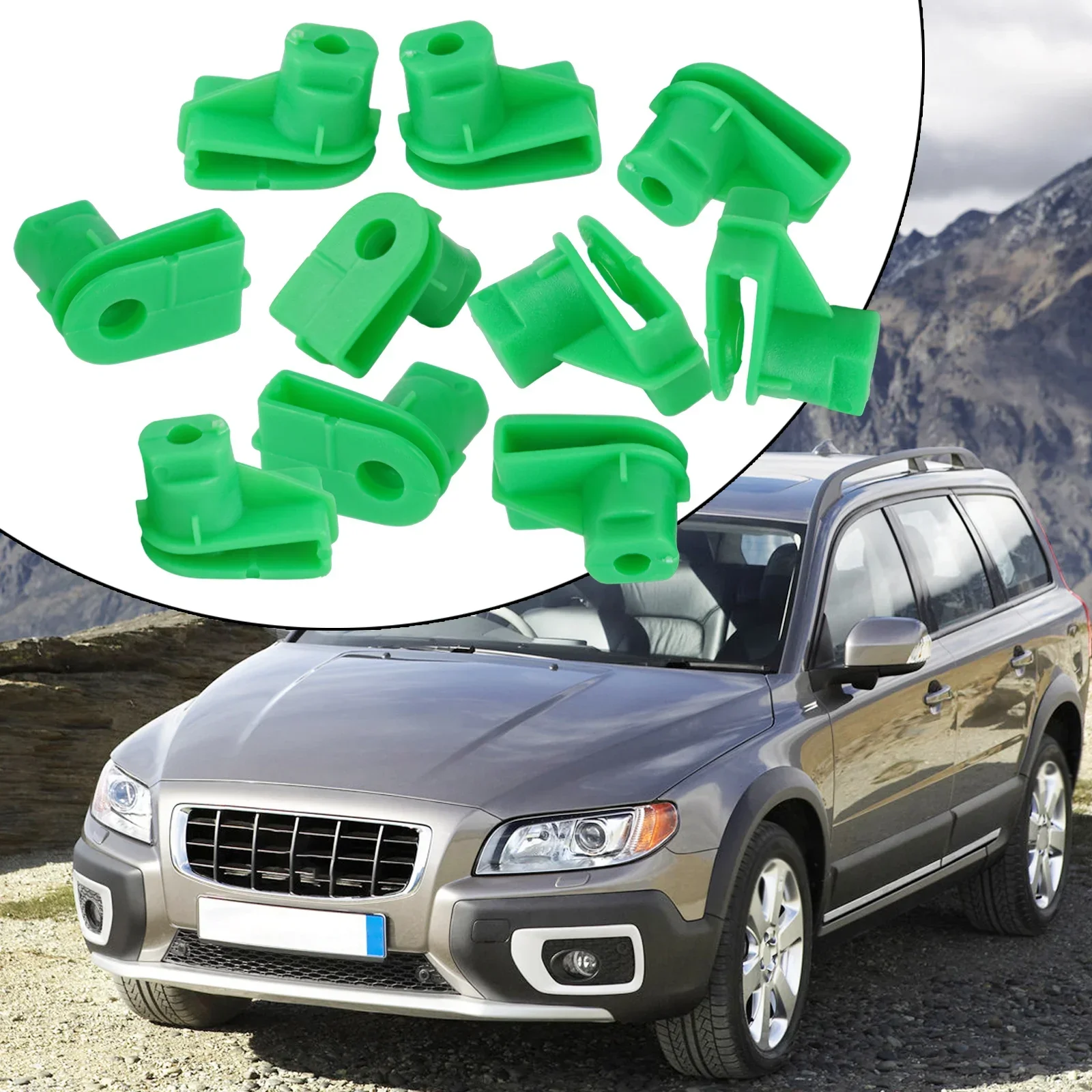 10Pcs Bumper Clip Kit For Volvo V40 S60 XC40 XC60 XC90 C70 S90 V90 Back Bumper Trim Fastener Clamp Plastic Retaining Nuts