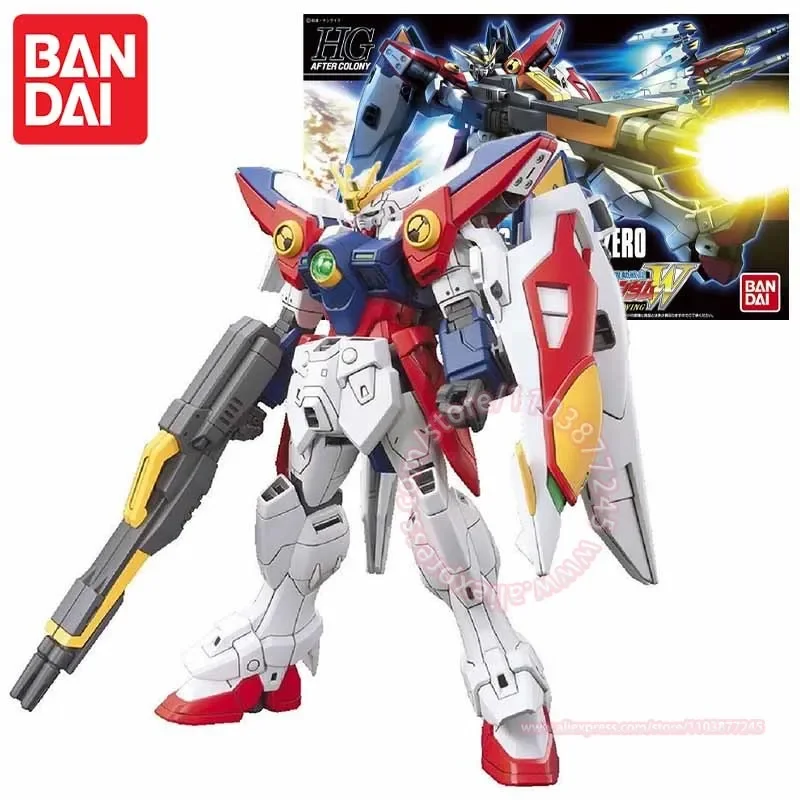 BANDAI HGAC 1/144 XXXG-OOWO WING GUNDAM ZERO MOBILE SUIT Assembled Models Animation Peripherals Ornaments Decoration Figures