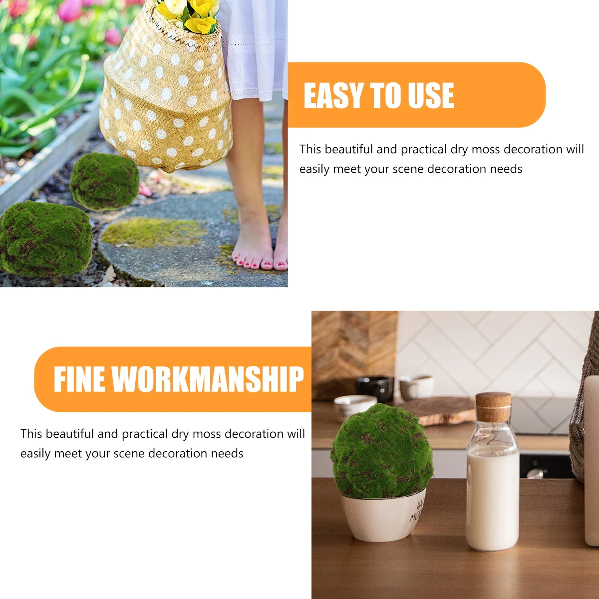

1pc Simulation Decorative Artificial Micro Landscape Preserved For Crafts Decorative Dried Moss Lichen Plants Fairy Garden Decor
