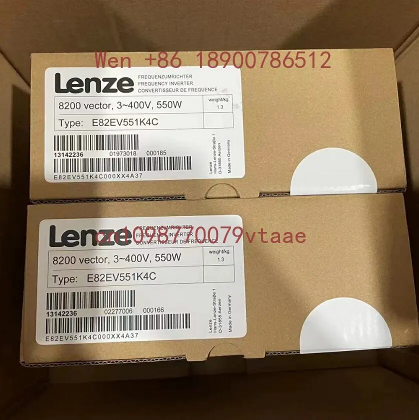 Lenze frequency inverters E82EV251K2C200 and E82EV371K2C are in stock, with real photos and negotiable prices.