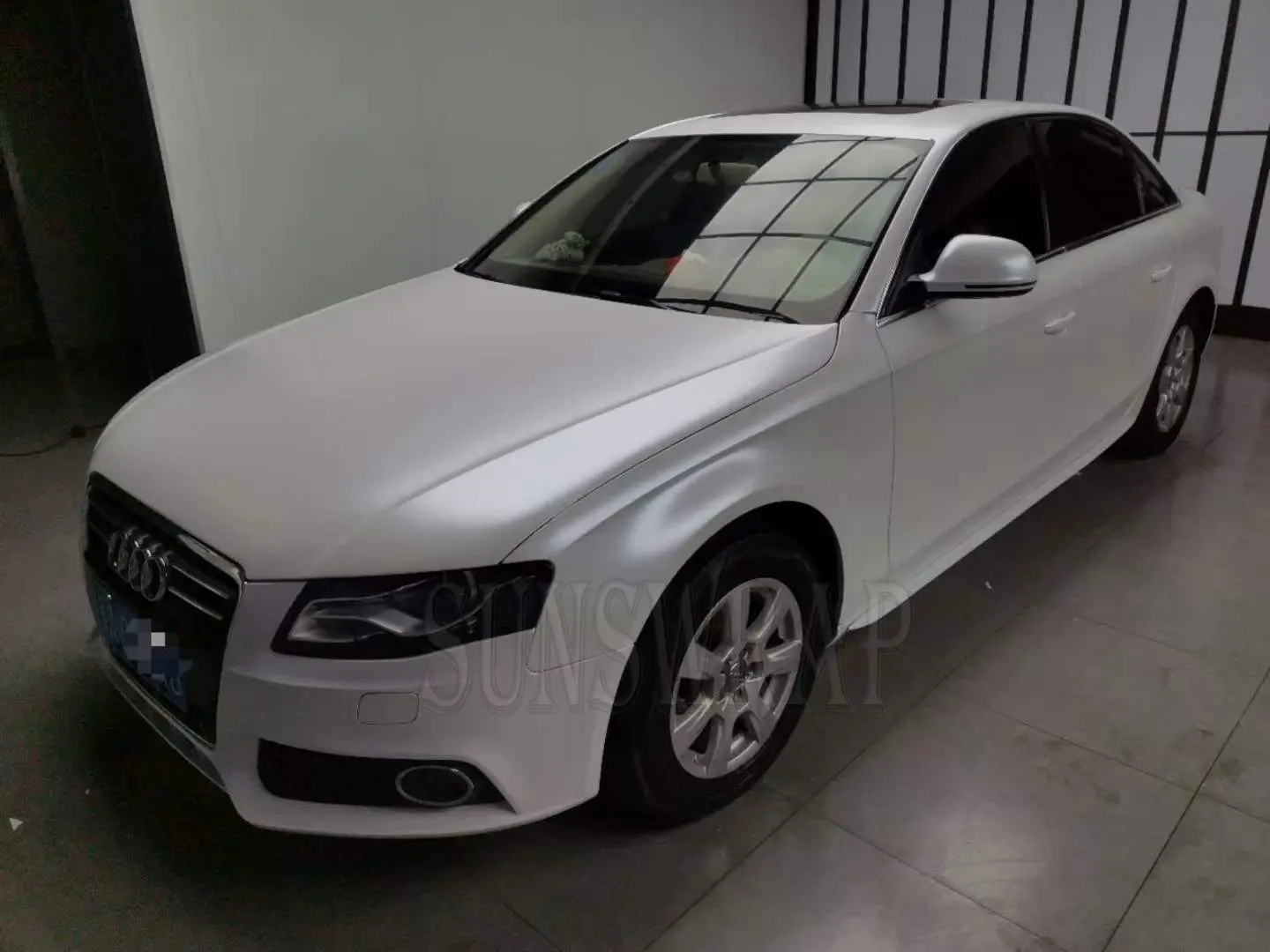 

Car styling Matte Pearl White Chameleon Vinyl Wrap High Poly Pearl Car Stickers Bubble Air Free Release 5x59ft/Roll