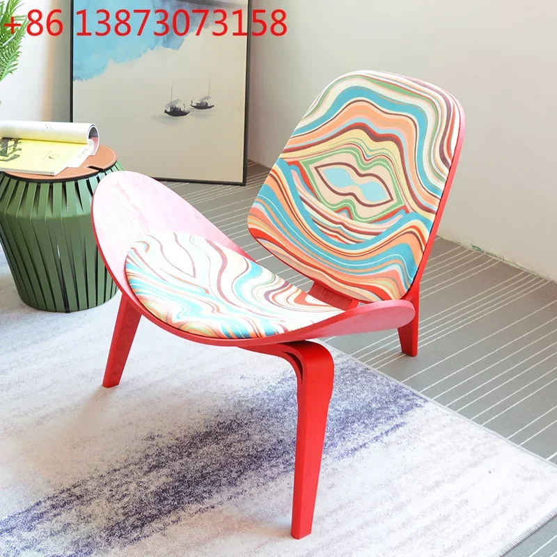 Airplane Chair Shell Single Leisure Chair Creative Modern Simple ins Balcony Negotiation Italian Designer Dining Chair