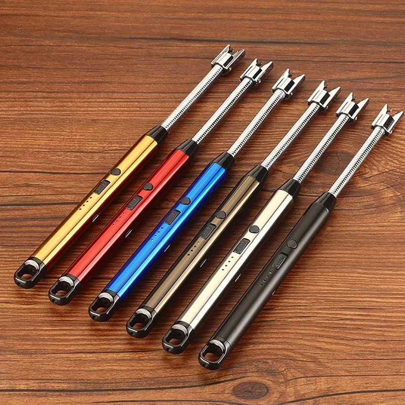 2026 New USB Rechargeable Windproof Flameless Electronic Pulse Ion Lighter, Suitable for 360 ° Rotation in Kitchen and Outdoor