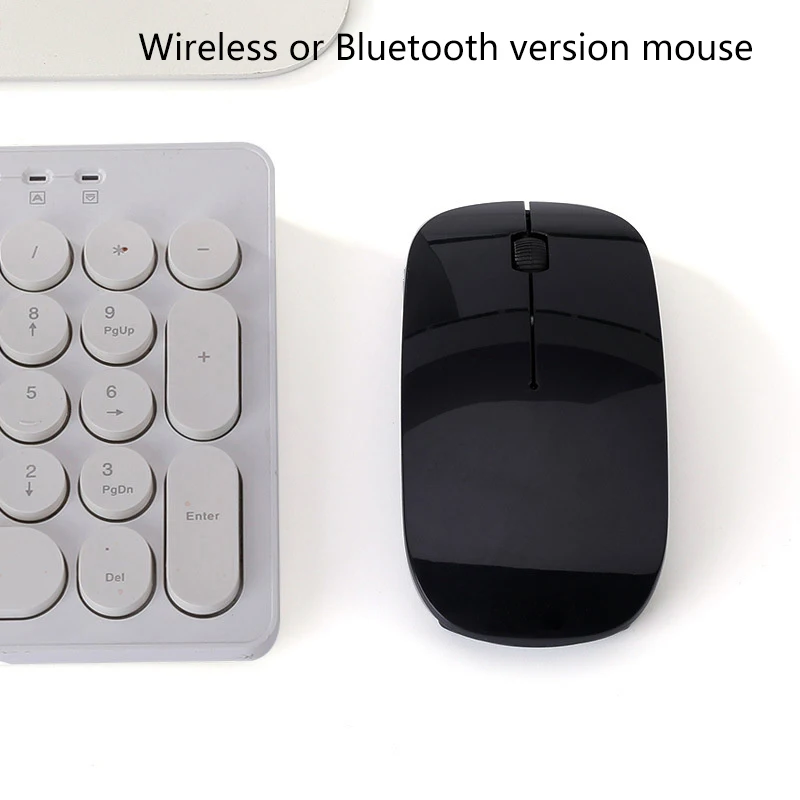 Laptop Mouse Suitable For IPhone Wireless 2.4g/bluetooth Mouse Business Office Simple 3-button Light Office Unisex Solid Color