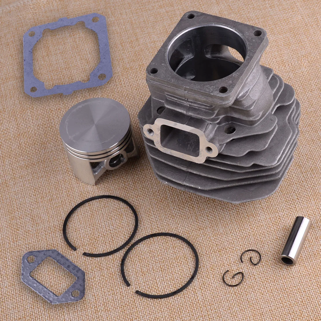 LETAOSK 50mm Piston Cylinder Assembly Kit Fit for Stihl 044 MS440 Chainsaw Rebuild