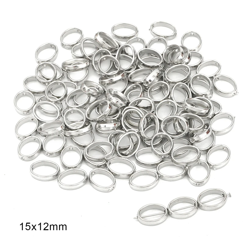 50 stücke Zwei Loch CCB Herz Blume Oval Kreis Rahmen Perlen Spacer Anschlüsse für Diy Armband Ohrringe Anhänger Schmuck Machen