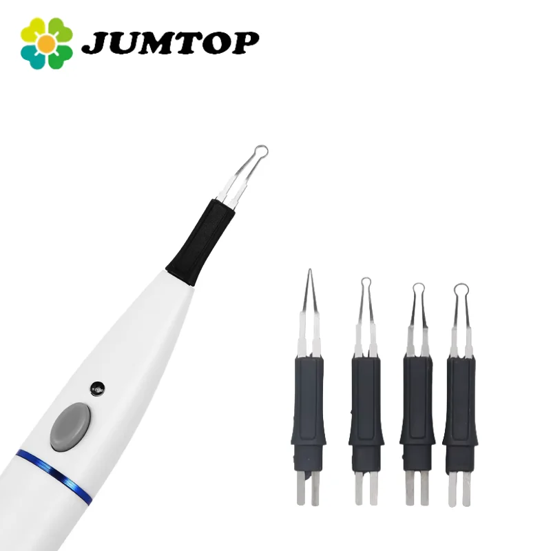 JUMTOP Dental Endo Gutta Heating Pen With 4 Tips Tooth Gum Cutter Gutta Percha Obturation System Endodontics Tool