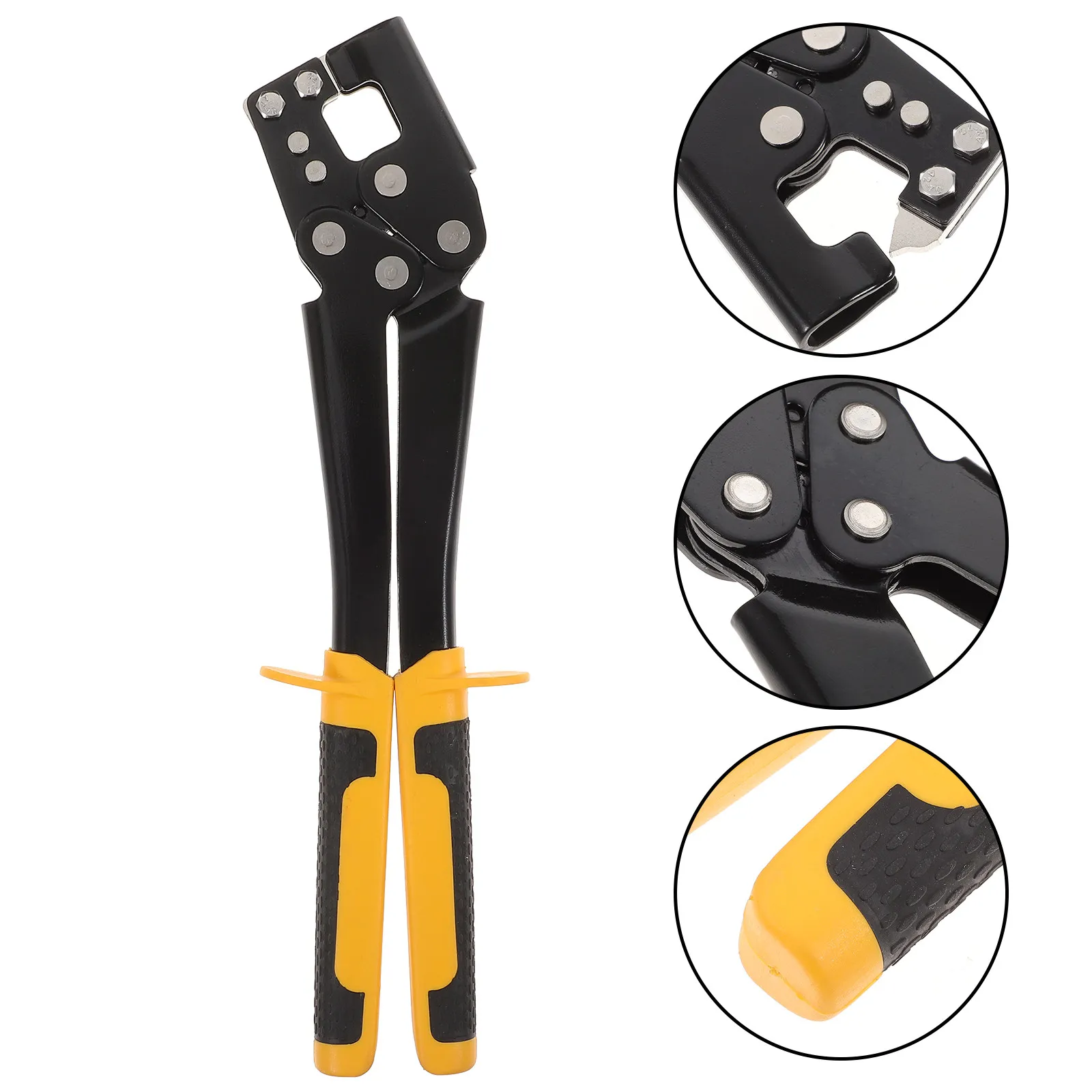

Professional Heavy-Duty Keel Pliers Stud Crimper for 0.5-0.8mm Steel Keel Drywall Installation Ergonomic Anti-Skid Metal Crimper