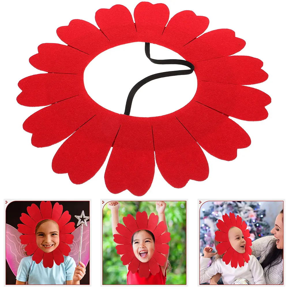 Chapéu de girassol, adereços para festa de dança, cosplay, acessório de fantasia, casamento, floral, pano de feltro, acessórios para chapéu